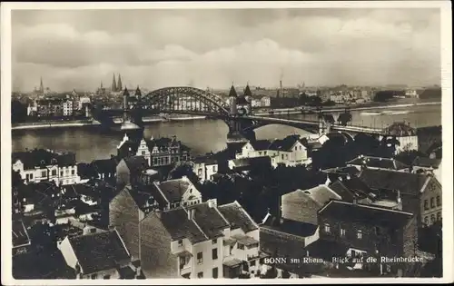 Ak Bonn am Rhein, Blick auf die Rheinbrücke