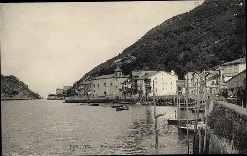 Ak Pasaia Pasajes Pasages Baskenland, Hafen