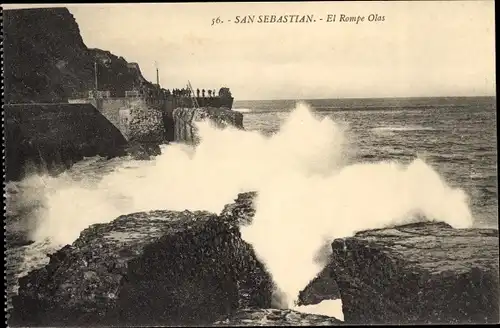 Ak Donostia San Sebastian Baskenland, Wellenbrecher