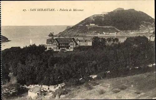 Ak Donostia San Sebastian Baskenland, Palacio de Miramar