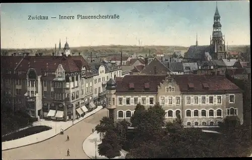 Ak Zwickau, Innere Plauensche Straße