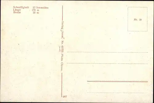 Ak Deutsches Kriegsschiff, SMS Linienschiff König Albert, Kaiserliche Marine