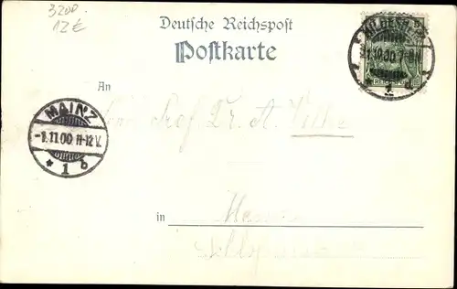 Litho Hildesheim in Niedersachsen, Denkmal, Enthüllungsfeier am 15. Oktober 1900