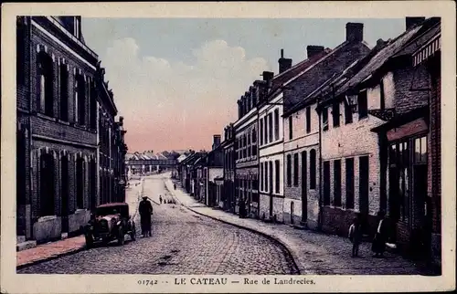 Ak Le Cateau Cambresis North, Rue de Landrecies