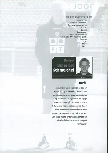 Ak Fußballer Peter Boleslaw Schmeichel, Portrait, Autogramm