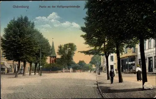 Ak Oldenburg im Großherzogtum Oldenburg, Heiligengeiststraße