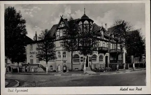 Ak Bad Pyrmont, Hotel zur Post