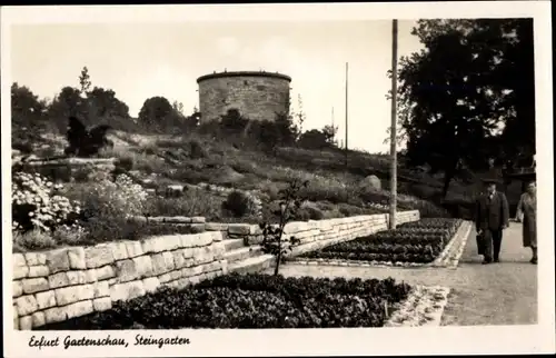 Ak Erfurt in Thüringen, Steingarten, Gartenschau