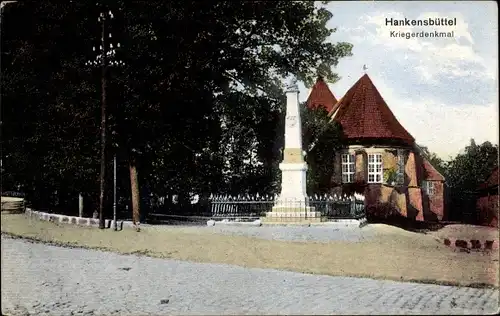 Ak Hankensbüttel, Kriegerdenkmal