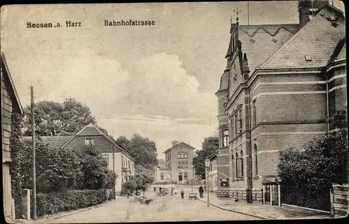 Ak Seesen am Harz, Bahnhofstraße