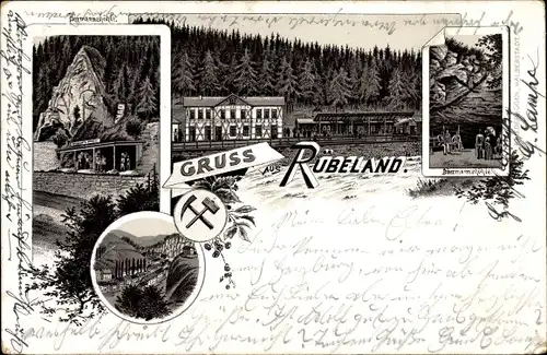 Vorläufer Litho Rübeland Oberharz am Brocken, Baumannshöhle, Hermannshöhle