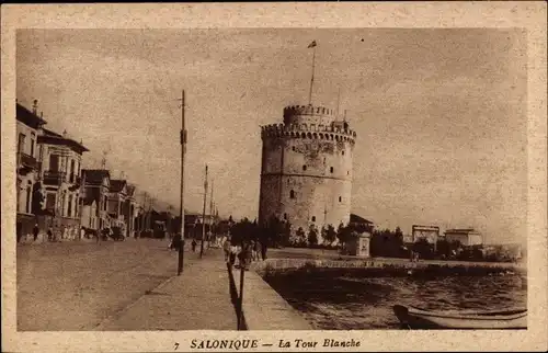 Ak Thessaloniki Thessaloniki Griechenland, Weißer Turm