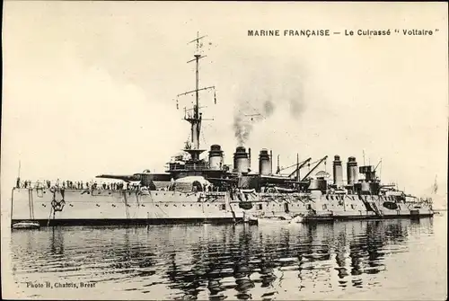 Ak Französisches Kriegsschiff Voltaire, Französische Marine