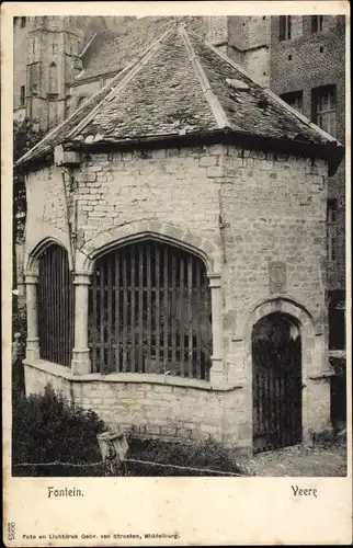 Ak Veere Zeeland Niederlande, Fontein