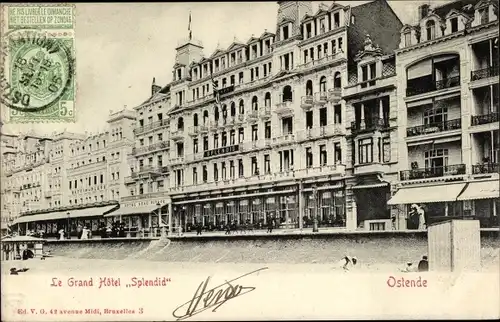 Ak Ostende Westflandern, Le Grand Hotel Splendid