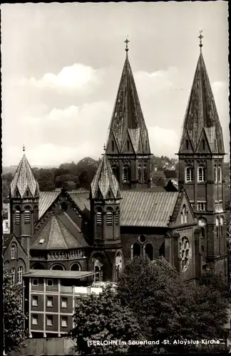 Ak Iserlohn im Märkischen Kreis, St. Aloysius-Kirche