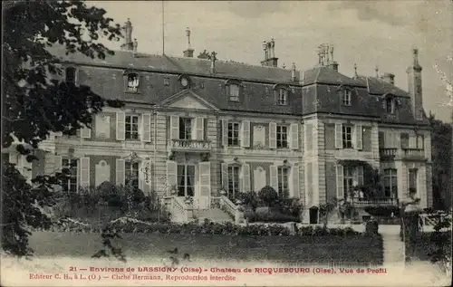 Ak Ricquebourg Oise, Schloss