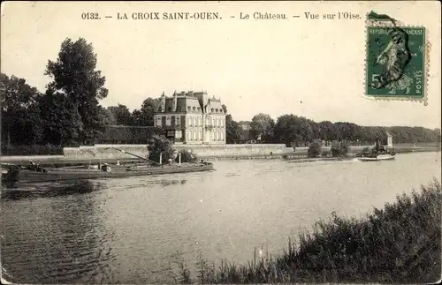 Ak Lacroix Saint Ouen Oise, Schloss
