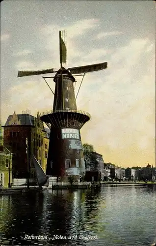 Ak Rotterdam Südholland Niederlande, Molen ad Coolvest