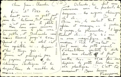 Ak Saint Prex Kt. Waadt, Luftbild