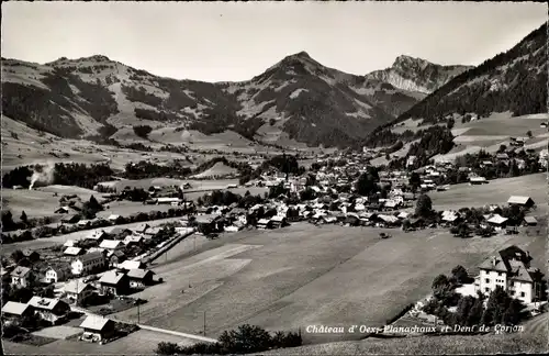 Ak Château d'Œx Oex Kanton Waadt, Planachaux, Dent de Corion