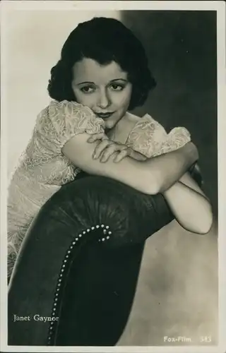 Ak Schauspielerin Janet Gaynor, Portrait, Fox Film 343