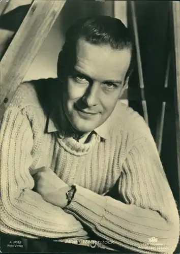 Ak Schauspieler Albert Matterstock, Portrait