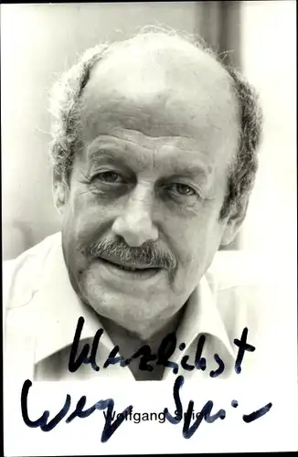 Ak Schauspieler und Regisseur Wolfgang Spier, Portrait, Autogramm