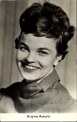 Ak Sängerin Brigitte Rabald, Portrait