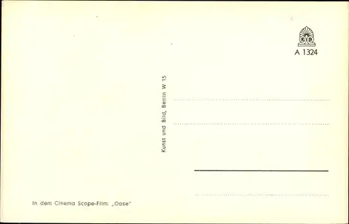 Ak Schauspieler Carl Raddatz, Profilansicht, Film Oase, Autogramm