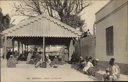 Ak Goree Senegal, Der Markt