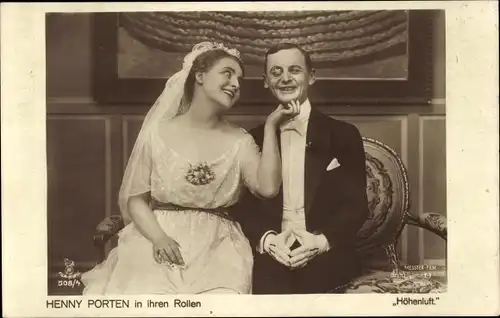 Ak Schauspielerin Henny Porten, Filmszene Höhenluft