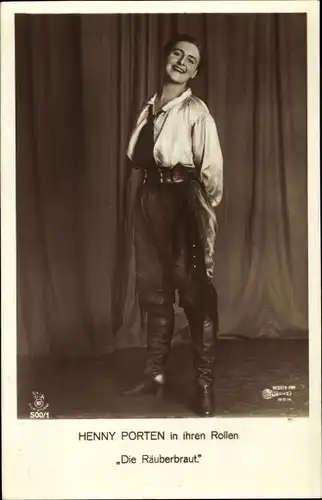 Ak Schauspielerin Henny Porten in Die Räuberbraut, RPH 500/1