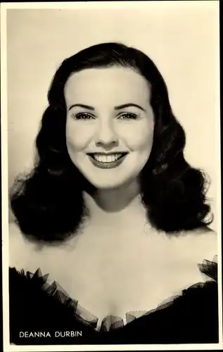 Ak Schauspielerin Deanna Durbin, Portrait