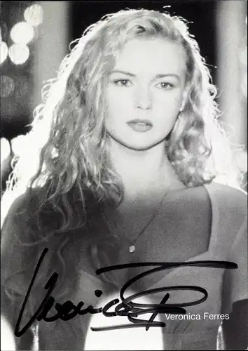 Ak Schauspielerin Veronica Ferres, Portrait, Autogramm