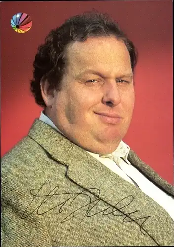 Ak Schauspieler Ottfried Fischer, Portrait, Der Bulle von Tölz, Autogramm