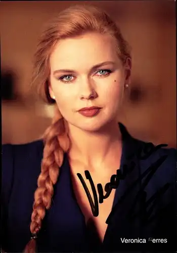 Ak Schauspielerin Veronica Ferres, Portrait, Autogramm