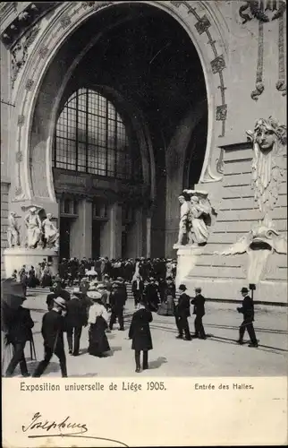 Ak Liège Lüttich Wallonien, Weltausstellung 1905, Eingang zu den Hallen