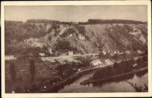 Ak Bouvignes sur Meuse Wallonien Namur, Panorama, Auberge du Pere Georges