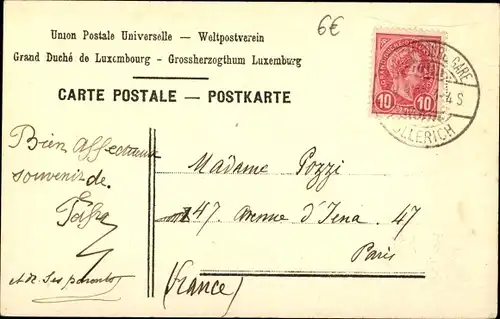 Ak Luxemburg Luxembourg, Breitenweg, Neuenweg, Vue prise de la Caserne des Volontaires