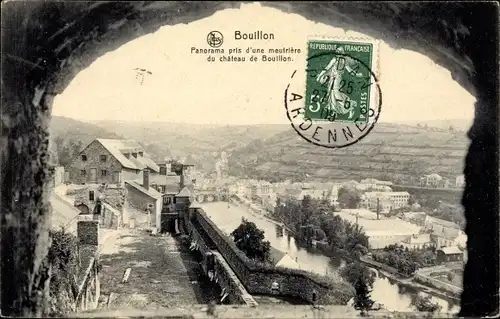 Ak Bouillon Wallonien Luxemburg, meurtriere du chateau