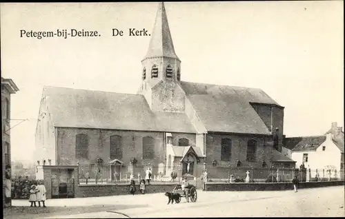 Ak Petegem bij Deinze Ostflandern, Kirche