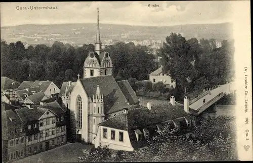 Ak Untermhaus Gera in Thüringen, Kirche