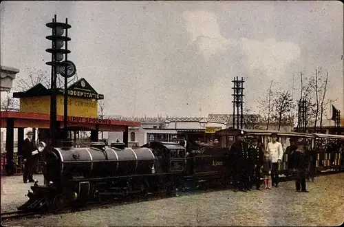 Postkarte Antwerpen Antwerpen Flandern, Internationale Ausstellung 1930, Der Liliput-Zug