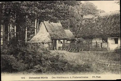 Ak Ostseebad Graal Müritz, Das Waldhaus an der Postenschneise