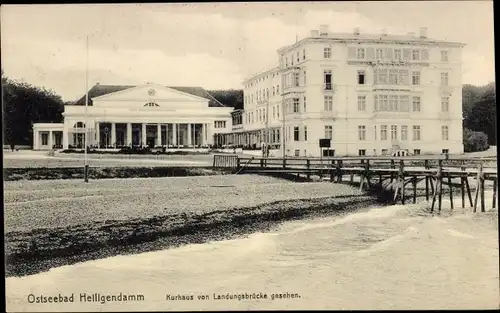 Ak Seebad Heiligendamm Bad Doberan, Kurhaus von der Landungsbrücke gesehen