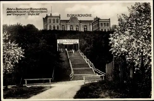 Ak Werder an der Havel, Hotel und Restaurant Bismarckhöhe