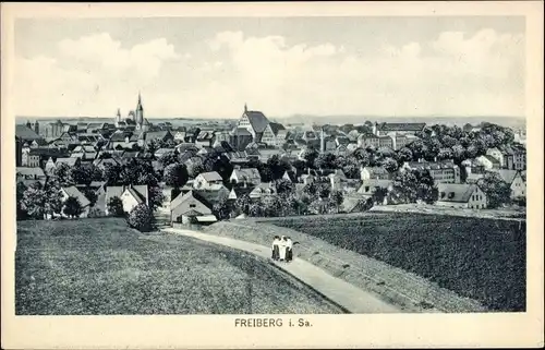 Ak Freiberg im Kreis Mittelsachsen, Totalansicht