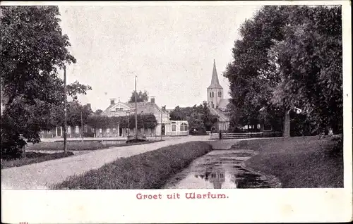 Ak Warffum Het Hogeland Groningen, Kirche, Bach