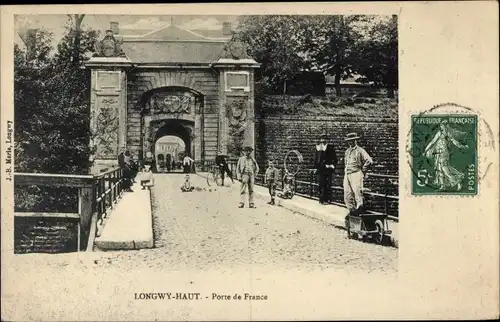 Ak Longwy Bas Meurthe und Moselle, Porte de France